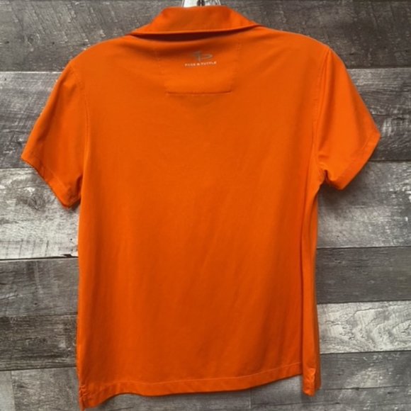 PAGE & TUTTLE Cool Swing Athletic Golf Orange Shirt Tee Size: M  **EUC** - Picture 2 of 6